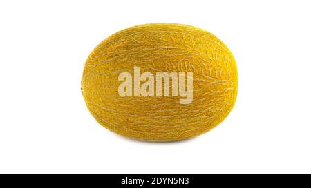 Yellow melon on a white background. . High quality photo. Stock Photo