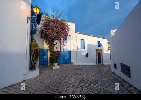 Tunis, Tunisia - Sidi Bou Said village - a popular tourist place Stock Photo