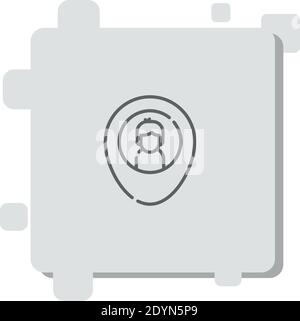meeting point vector icon modern simple vector illustration Stock Vector