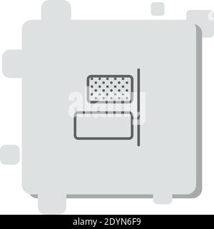right alignment vector icon modern simple vector illustration Stock Vector