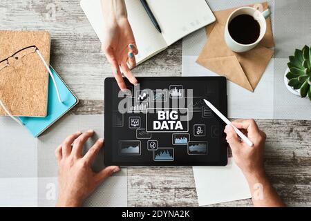 BIG DATA standard methods and tools complex to manipulate or interrogate. Internet and technology concept Stock Photo