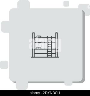 bunk vector icon modern simple vector illustration Stock Vector