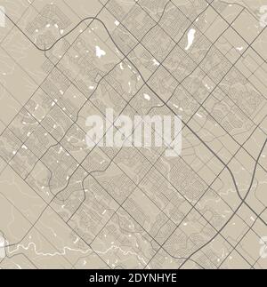 Brampton map. Detailed map of Brampton city administrative area ...