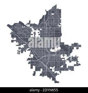 Map Of Fresno And Surrounding Cities Fresno Map. Detailed Vector Map Of Fresno City California Administrative  Area. Cityscape Poster Metropolitan Aria View. Dark Land With White Streets  Stock Vector Image & Art - Alamy