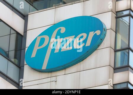 PFIZER LOGO Stock Photo