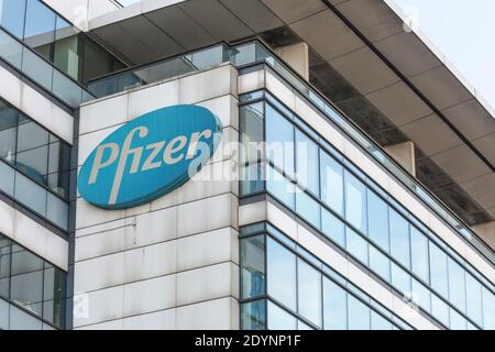 PFIZER LOGO Stock Photo