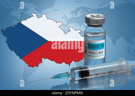 Vaccination in Czech Republic Stock Photo