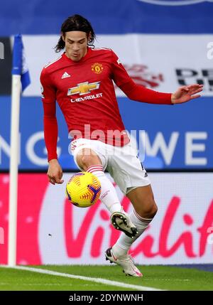 Edinson Cavani #21 of Manchester United celebrates his goal to make it ...