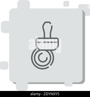 copyright vector icon modern simple vector illustration Stock Vector