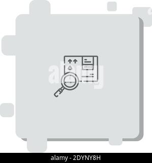 inspection vector icon modern simple vector illustration Stock Vector