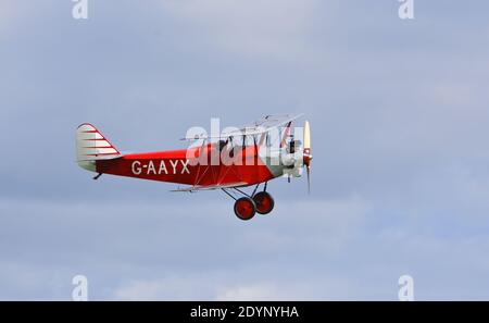 Vintage 1929 Southern  Martlet  aircraft  in flight. Stock Photo