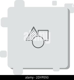 triangle vector icon modern simple vector illustration Stock Vector