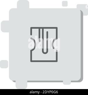 sharpener vector icon modern simple vector illustration Stock Vector