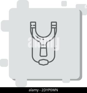 catapult vector icon modern simple vector illustration Stock Vector