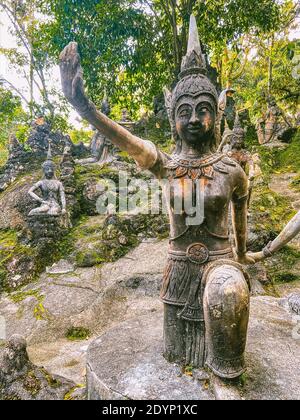 Secret Buddha Magic Garden in koh Samui, Thailand Stock Photo