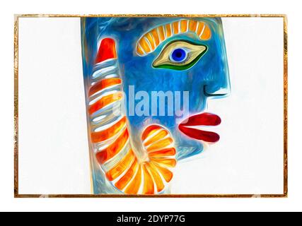 CONTEMPORARY ART: The Selfie Queen Stock Photo