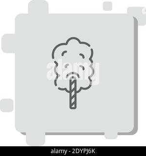 cotton candy vector icon modern simple vector illustration Stock Vector
