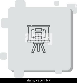 action plan vector icon modern simple vector illustration Stock Vector
