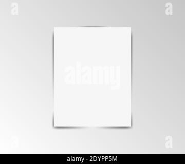 Paper sheet on transparent background Stock Vector