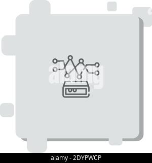 variability vector icon modern simple vector illustration Stock Vector