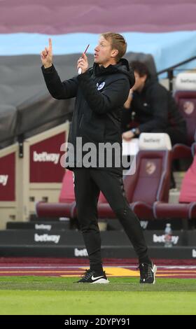 West Ham United manager Graham Potter during the Premier League match ...