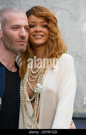 Rihanna posing at Chanel photocall at the Grand Palais in Paris, France on July 2nd, 2013, as part of the Paris Fashion Week Haute-Couture Fall-Winter 2013-2014. Photo by Christophe Guibbaud/ABACAPRESS.COM Stock Photo