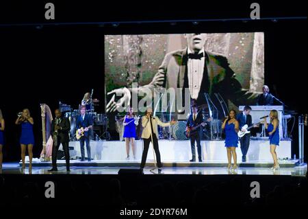 Rod Stewart performing on stage during a ceremony marking the 150th anniversary of the SBM in Monte-Carlo, Monaco, on July 5, 2013. Photo by Sebastien Darrasse/Pool/ABACAPRESS.COM Stock Photo