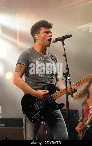 Eiffel performs live during the 3rd OUI FM radio station's Soirs d'Ete music festival held on Place de la Republique square in Paris, France, on July 12, 2013. Photo by Thierry Plessis/ABACAPRESS.COM Stock Photo