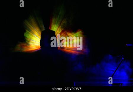 Jamel Debbouze performs his one-man-show in Perpignan, south of France on November 14, 2012. Photo by Michel Clementz/ABACAPRESS.COM Stock Photo