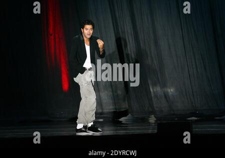 Jamel Debbouze performs his one-man-show in Perpignan, south of France on November 14, 2012. Photo by Michel Clementz/ABACAPRESS.COM Stock Photo