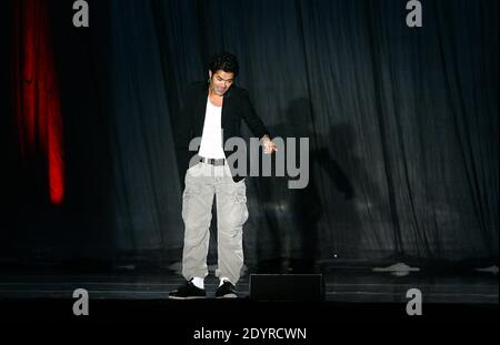 Jamel Debbouze performs his one-man-show in Perpignan, south of France on November 14, 2012. Photo by Michel Clementz/ABACAPRESS.COM Stock Photo