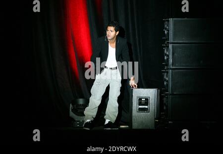 Jamel Debbouze performs his one-man-show in Perpignan, south of France on November 14, 2012. Photo by Michel Clementz/ABACAPRESS.COM Stock Photo