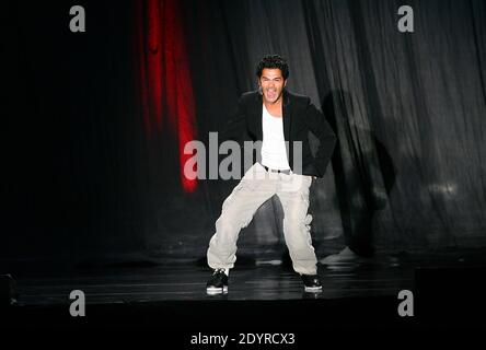 Jamel Debbouze performs his one-man-show in Perpignan, south of France on November 14, 2012. Photo by Michel Clementz/ABACAPRESS.COM Stock Photo