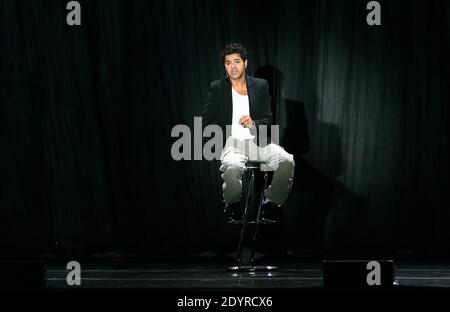 Jamel Debbouze performs his one-man-show in Perpignan, south of France on November 14, 2012. Photo by Michel Clementz/ABACAPRESS.COM Stock Photo