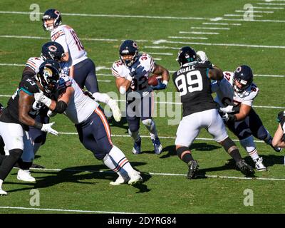 Jacksonville, FL, USA. 27th Dec, 2020. Chicago Bears quarterback Mitchell  Trubisky (10) during 1st half NFL football game between the Chicago Bears  and the Jacksonville Jaguars at TIAA Bank Field in Jacksonville