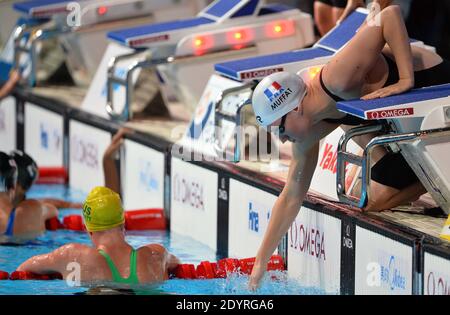 France's Camille Muffat Women's 400 m freestyle series during the 15th FINA Swimming World Championships at Montjuic Municipal Pool in Barcelona, Spain on July 2013. Photo by Christian Liewig/ABACAPRESS.COM Stock Photo