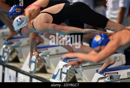 France's Camille Muffat Women's 400 m freestyle series during the 15th FINA Swimming World Championships at Montjuic Municipal Pool in Barcelona, Spain on July 2013. Photo by Christian Liewig/ABACAPRESS.COM Stock Photo