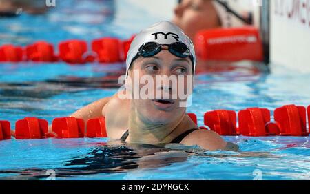 France's Camille Muffat Women's 400 m freestyle series during the 15th FINA Swimming World Championships at Montjuic Municipal Pool in Barcelona, Spain on July 2013. Photo by Christian Liewig/ABACAPRESS.COM Stock Photo