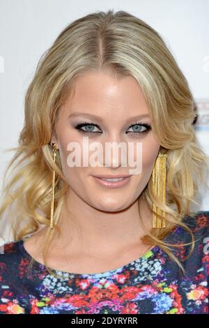 Ashley Hinshaw arrives at the Los Angeles premiere of the 7th and final