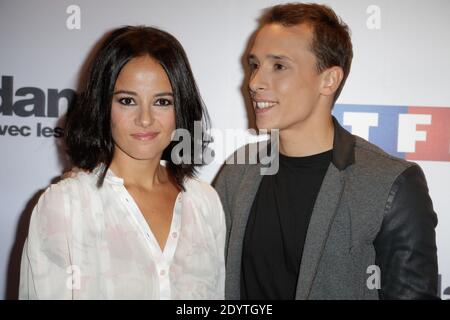 Alizee and Gregoire Lyonnet attending the 'Danse Avec Les Stars' season 4 photocall at TF1 headquarters in Paris, France on September 10, 2013. Photo by Jerome Domine/ABACAPRESS.COM Stock Photo