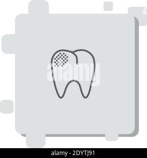 premolar vector icon modern simple vector illustration Stock Vector