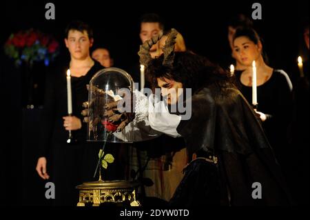 Preparation and Rehearsal of the new musical 'La Belle Et La Bete' at the Theatre Mogador in Paris, France on September 25, 2013. Photo by Alban Wyters/ABACAPRESS.COM Stock Photo