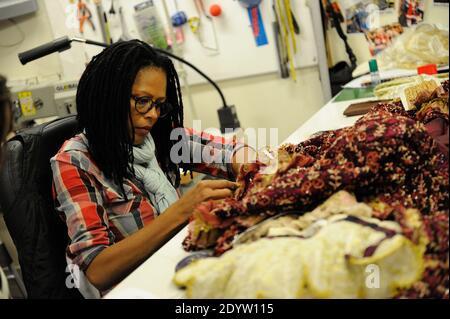 Preparation and Rehearsal of the new musical 'La Belle Et La Bete' at the Theatre Mogador in Paris, France on September 25, 2013. Photo by Alban Wyters/ABACAPRESS.COM Stock Photo