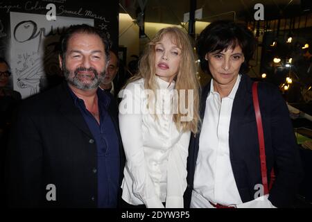 Arielle Dombasle, Ines de la Fressange and Denis Olivennes attending the premiere of 'Opium' held at 'Cinema Le Saint Germain' in Paris, France on September 27, 2013. Photo by Jerome Domine/ABACAPRESS.COM Stock Photo