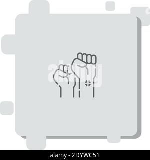 protest vector icon modern simple vector illustration Stock Vector