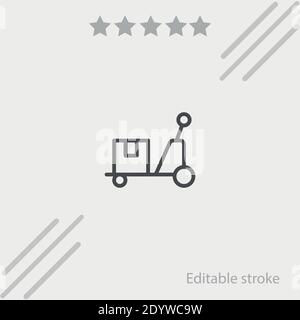 waggon vector icon modern simple vector illustration Stock Vector