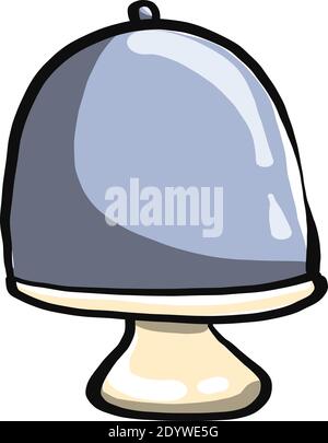 Cake stand, illustration, vector on a white background. Stock Vector