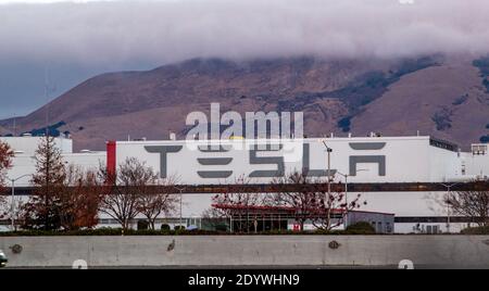 Tesla Assembly plant exterior Stock Photo