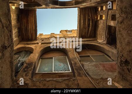 Ruin Building near Tarout Castle, Qatif, Saudi Arabia. Stock Photo