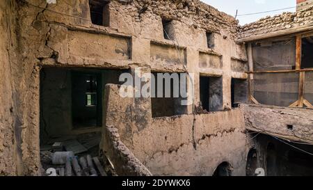 Ruin Building near Tarout Castle, Qatif, Saudi Arabia. Stock Photo